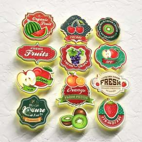 现代水果店LOGO灯箱3D模型下载